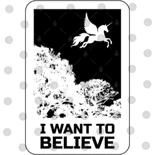 Unicorn "I Want To Believe" UAP Outfit Alien Ufo Digital Files