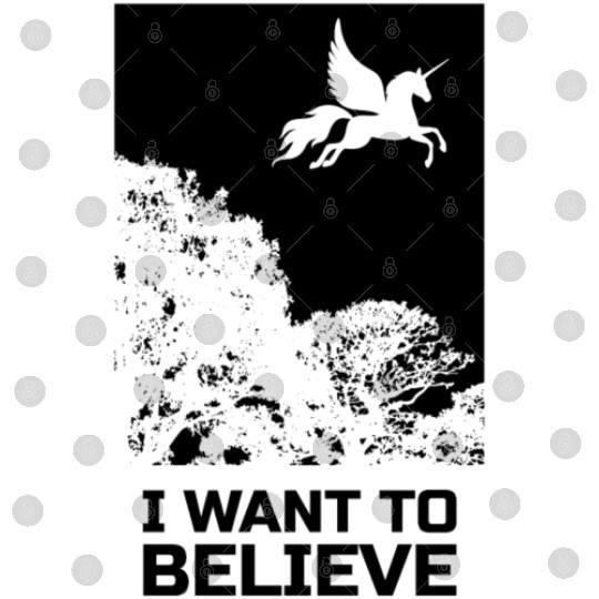 Unicorn "I Want To Believe" UAP Outfit Alien Ufo Digital Files