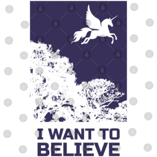 Unicorn "I Want To Believe" UAP Outfit Alien Ufo Digital Files