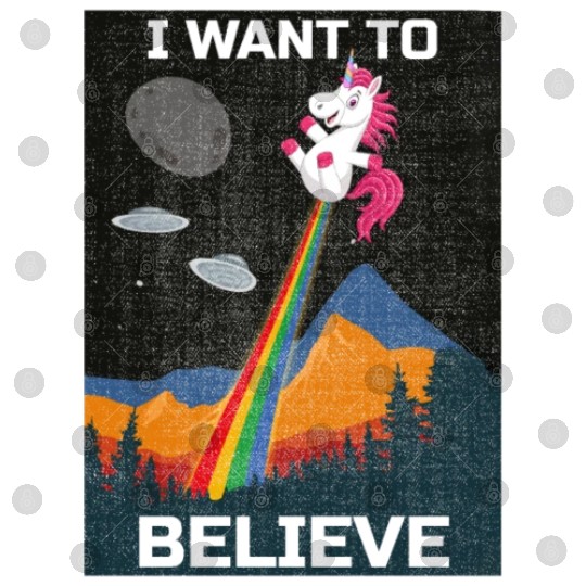 Unicorn "I Want To Believe" UAP Outfit Alien Ufo Digital Files