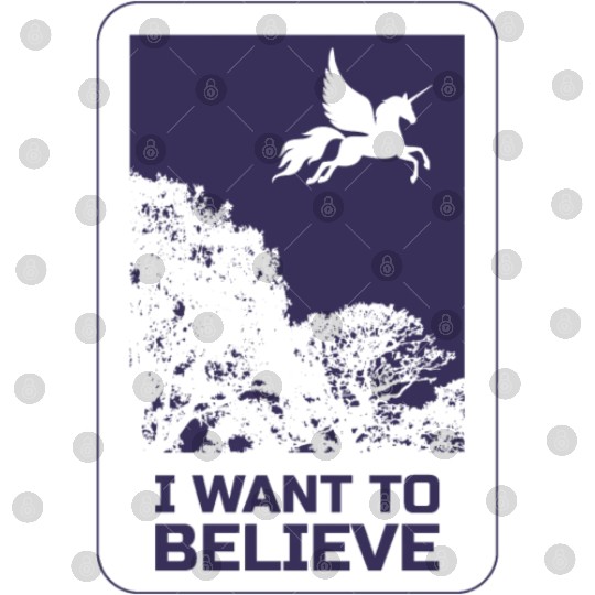 Unicorn "I Want To Believe" UAP Outfit Alien Ufo Digital Files