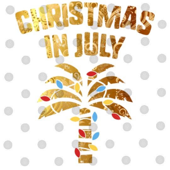 Christmas In July Beach Palm Xmas Tree Summer Digital Files