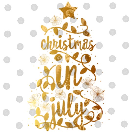 Christmas In July Colorful Xmas Tree Lights Digital Files