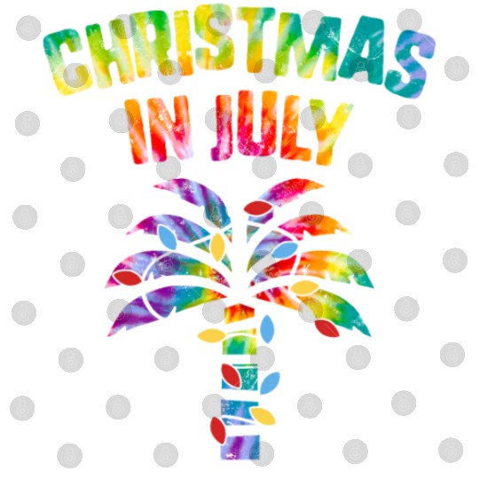 Christmas In July Beach Palm Xmas Tree Summer Digital Files
