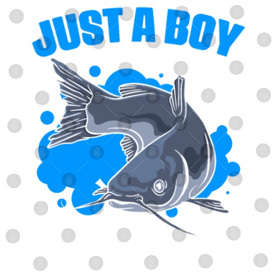 Just A Boy Who Loves Funny Catfish Fishing For A Digital Files