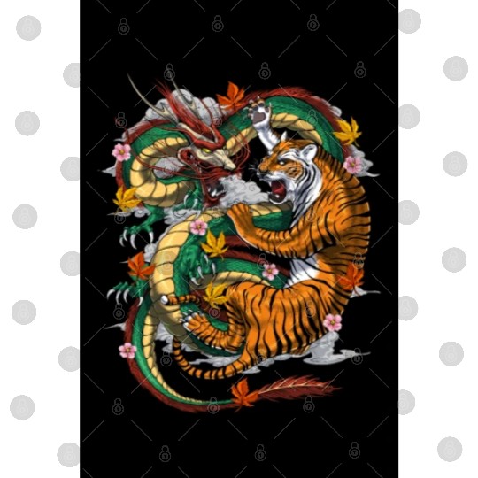 Japanese Dragon Tiger Digital Files