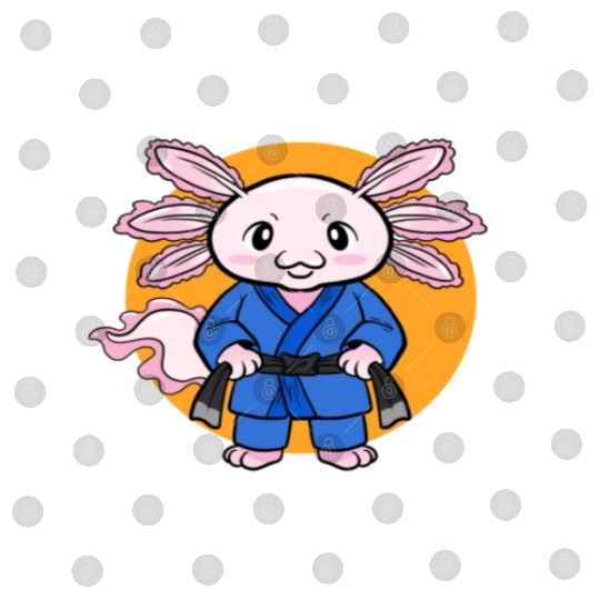 Jiu Jitsu A Lotl Axolotl Jiu Jitsu Fighter Digital Files