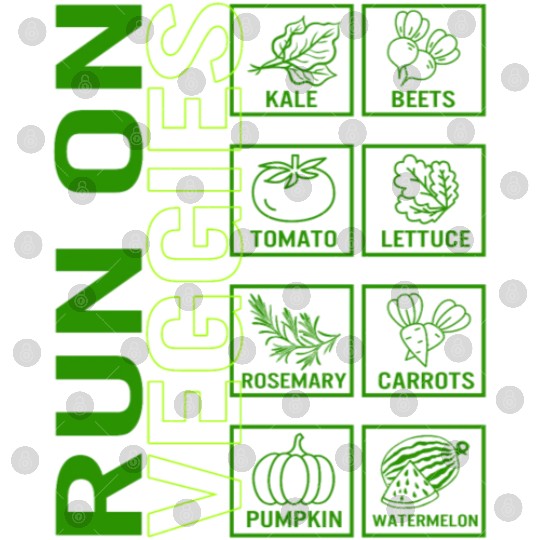 Vegetables Digital Files, Runs On Veggies Names Vegetable