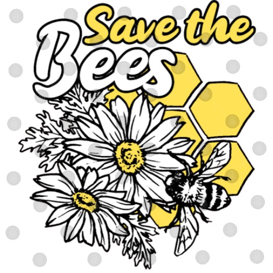 Save the bee honey bee gift idea environmental pro Digital Files