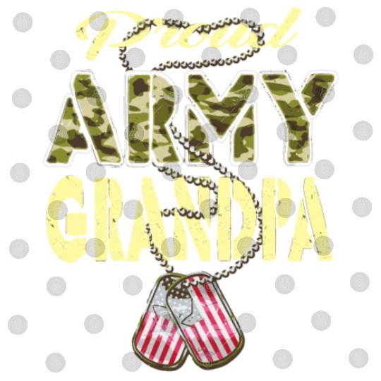 Proud Army Grandpa Camo Us Dog Tag Military Grandf Digital Files