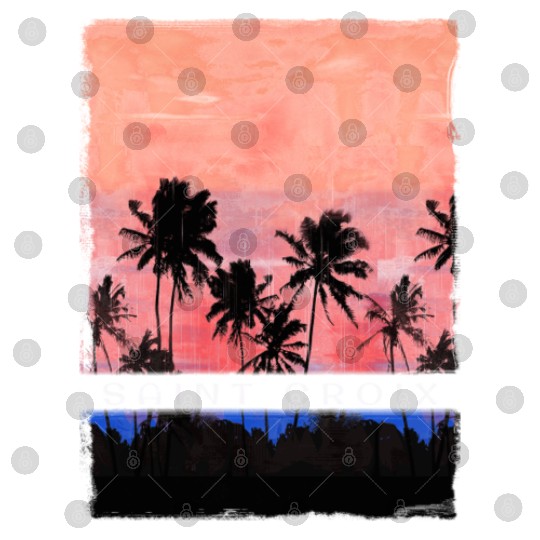 Saint Croix Caribbean Vacation Souvenir Palm Tree Digital Files