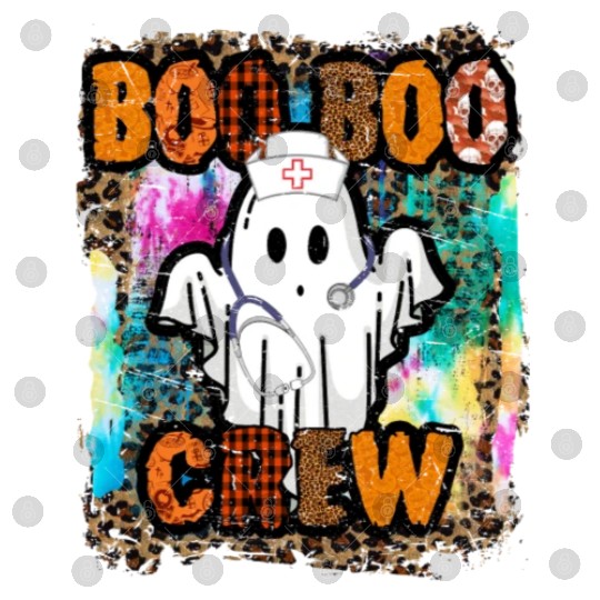 Halloween Boo Boo Crew Tie Dye Digital Files
