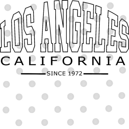 Womens Los Angeles California Letter Print Half Digital Files