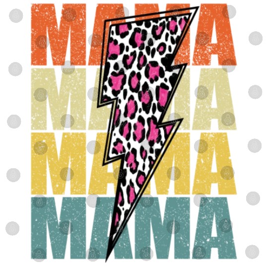Lightning Bolt Leopard Cheetah Print Multi Color Digital Files