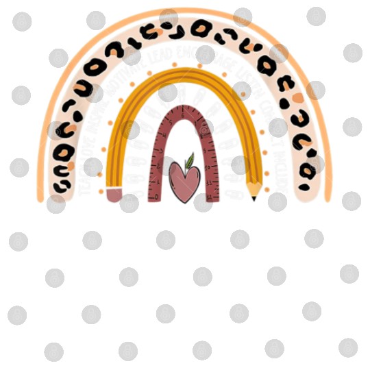 4th grade teacher leopard rainbow back to school Digital Files