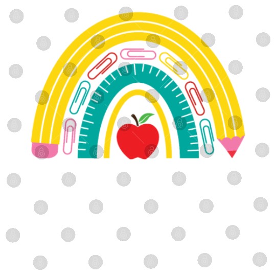 4th grade teacher back to school rainbow pencil Digital Files
