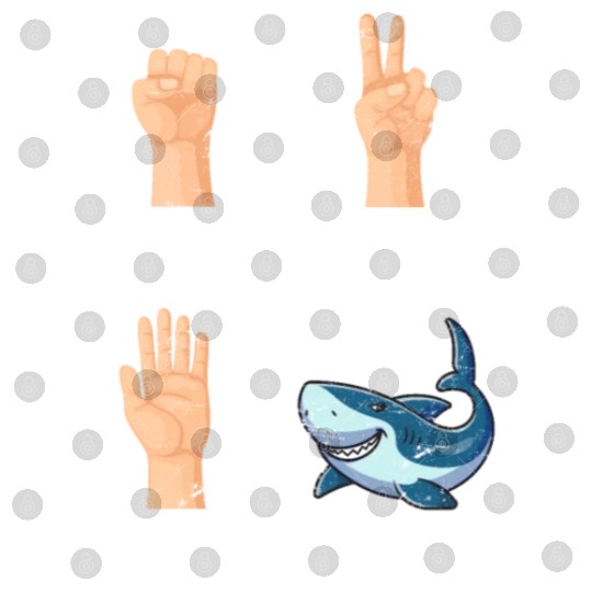 Rock Paper Scissors Nothing Beats Sharks Funny Sha Digital Files