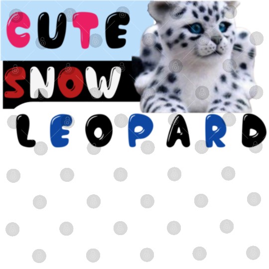 Cute Snow leopard |big cats Digital Files