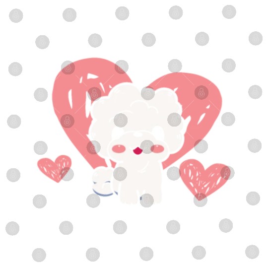 Bichon Mama Curly Hair Pup Puppy Bichon Frise Digital Files