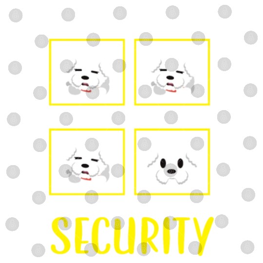 Bichon Frise Security Curly Hair Pup Puppy Lover Digital Files