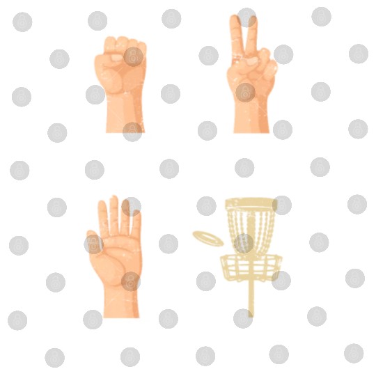 Rock Paper Scissors Nothing Beats Disc Golf Frisbe Digital Files