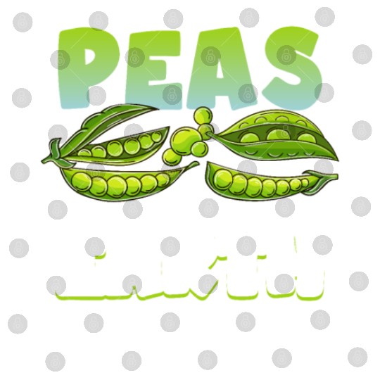 Vegan Peas On Earth Funny Vegetarian Digital Files