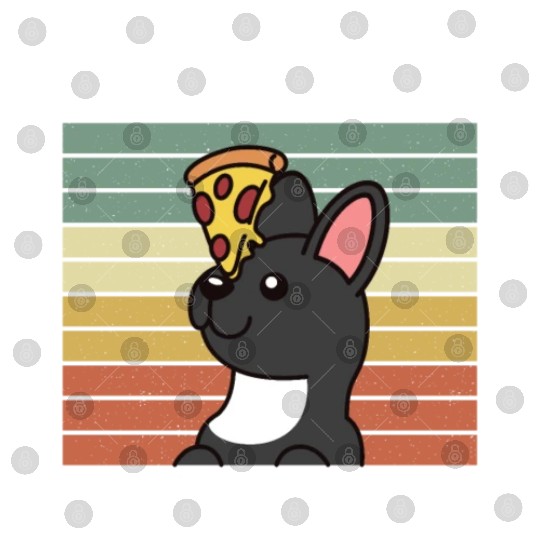 I Like Pizza And My French Bulldog Digital Files