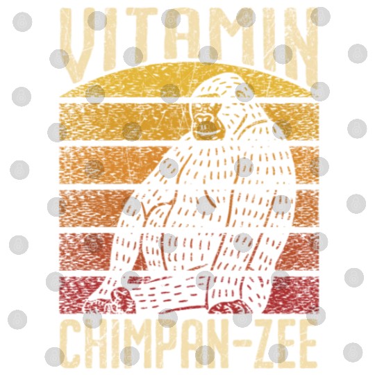 Vitamin Chimpanzee Monkey Animal Zookeeper Digital Files