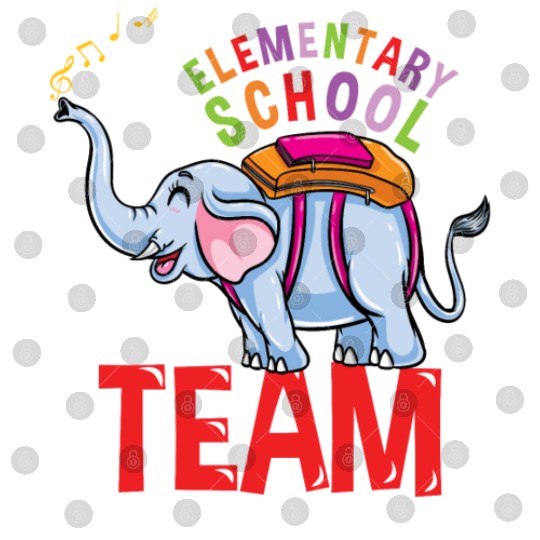 Back To School Elephant Elementary School Team Digital Files