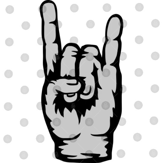 Hand sign heavy metal Digital Files