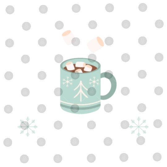 Hot Chocolate Season Snow Winter Season Drink Digital Files