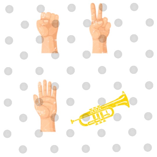 Rock Paper Scissors Nothing Beats Trumpets Trumpet Digital Files