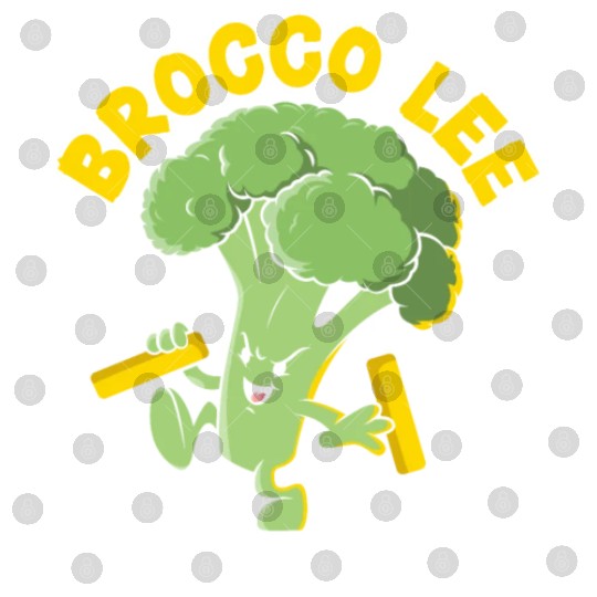 Brocco Lee Vegetable Vegetarian Vegan Broccoli Digital Files