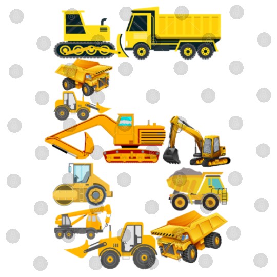 Construction Vehicles Trucks For 6 Year Old Boys Digital Files