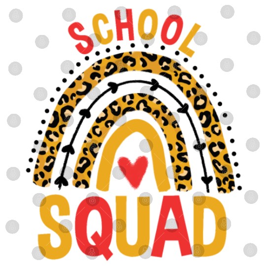 Back To School Leopard School Squad Digital Files