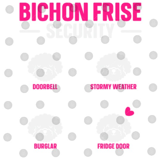 Bichon Frise Security Dog Lover Puppy Paw Love Digital Files