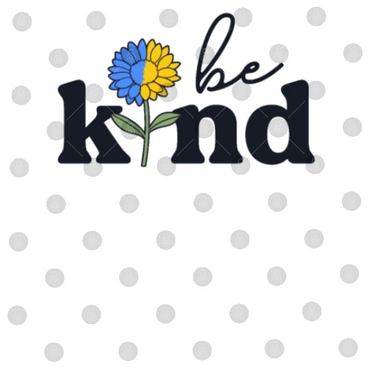 Be Kind Yellow Blue Sunflower World Down Syndrome Digital Files