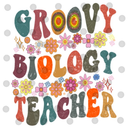 Groovy biology Teacher retro Back To School Digital Files