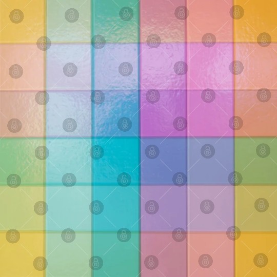 Rainbow Shimmer Multi Squares Pattern Digital Files