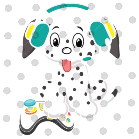 Video Game Player Paw Puppy Breeder Dalmatian Dog Digital Files