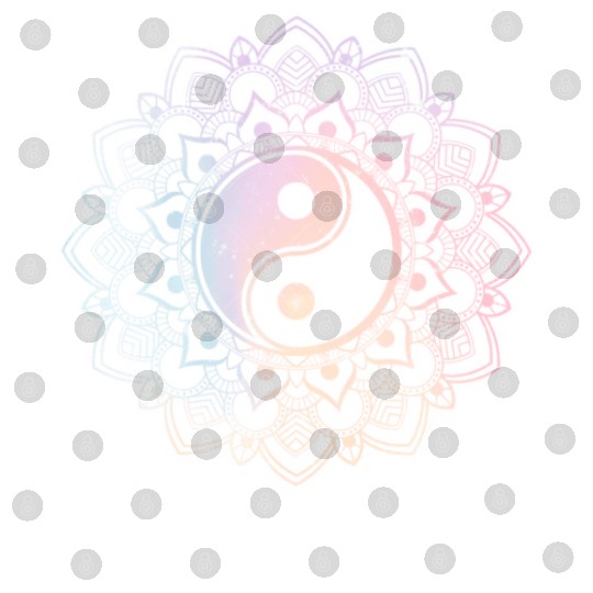 Yin Yang Lotus Mandala Spiritual Reiki Digital Files