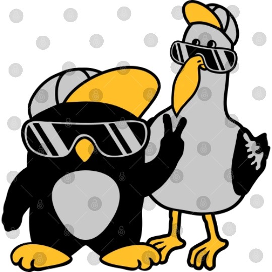 Seagull penguin 2 friends Digital Files
