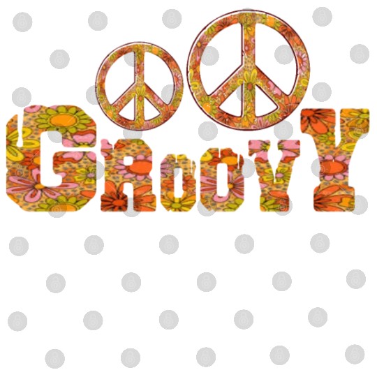 Psychedelic groovy Peace Digital Files