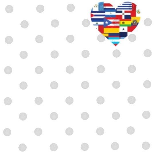 Hearts Beat Spanish Flags Hispanic Heritage Month Digital Files