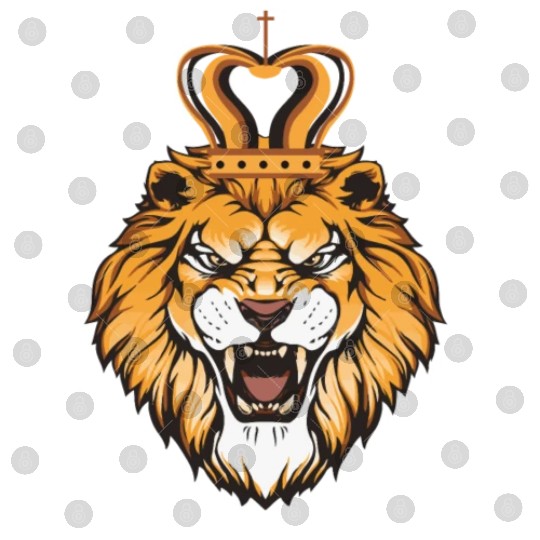 Black and Orange Illustrated Lion King Digital Files