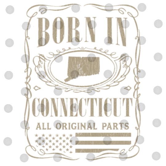 Vintage America US States Born Connecticut Digital Files