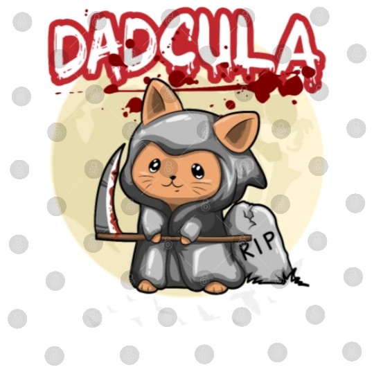 Dadcula Dracula Vampire Dad Funny Halloween Party Digital Files