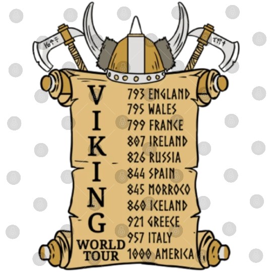 Viking World Tour For Vikings Lover Digital Files