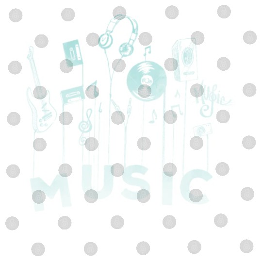 Musical Notes Vinyl Guitar Music Lover Digital Files