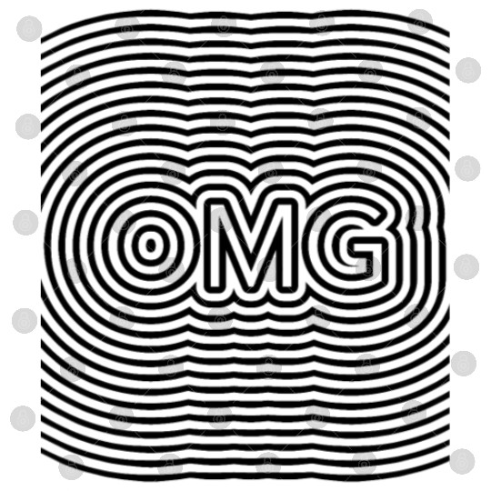 OMG optical illusion op art black lines Digital Files